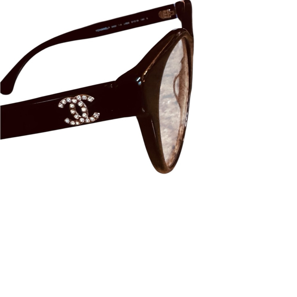Chanel Black Eyewear Frame eyeglasses, crystal logo - Picture 10 of 16